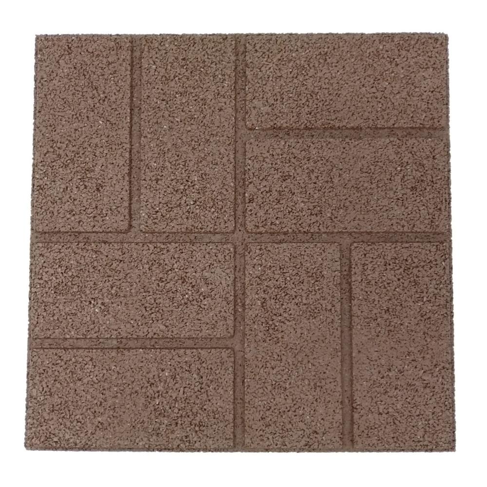 ラバータイル　ブラウン　４５×４５×２ｃｍ