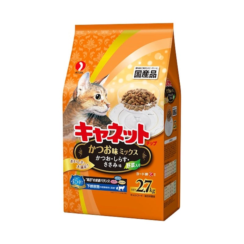 ペットライン　キャネットチップ　かつお味ミックス　２．７ｋｇ