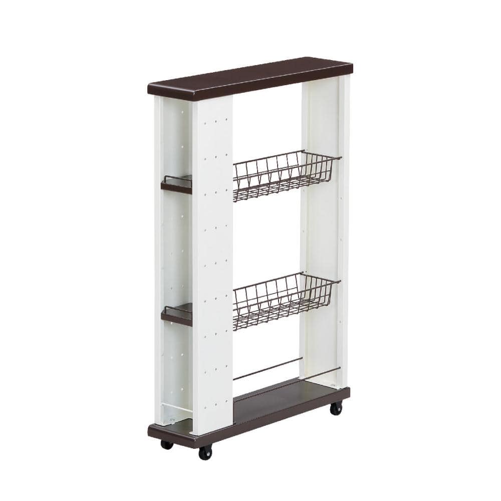 エムケー精工　ＭＫスリムワゴン　幅１５×奥行５５×高さ８５ｃｍ　ＳＷＬ－１１５Ｔ