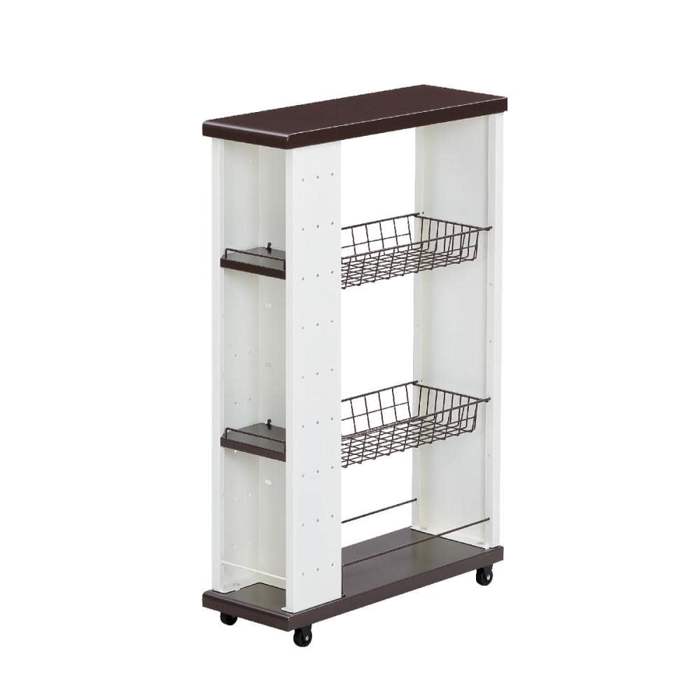 エムケー精工　ＭＫスリムワゴン　幅２０×奥行５５×高さ８５ｃｍ　ＳＷＬ－１２０Ｔ