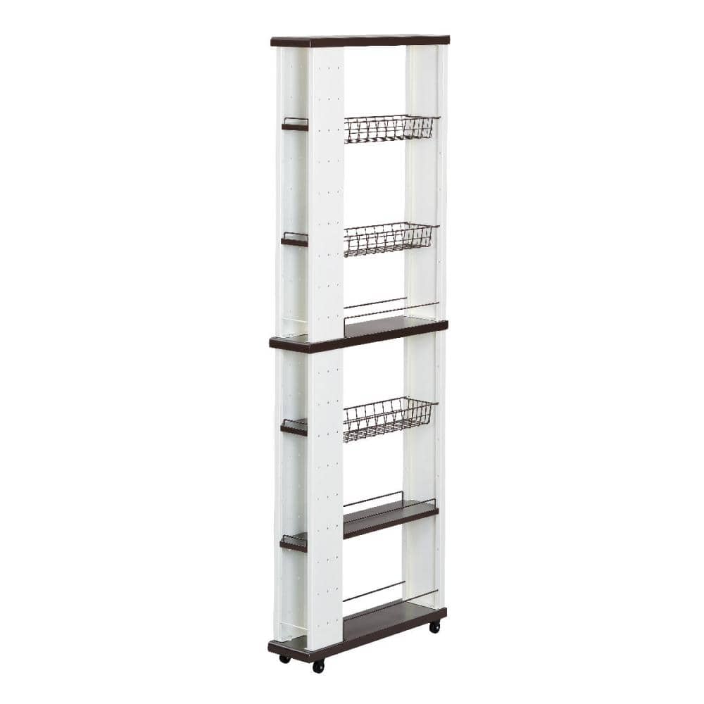 エムケー精工　ＭＫスリムワゴン　幅１５×奥行５５×高さ１６４ｃｍ　ＳＷＨ－１１５Ｔ