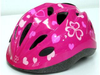 キッズヘルメット　ハート　ピンク　４６４０１