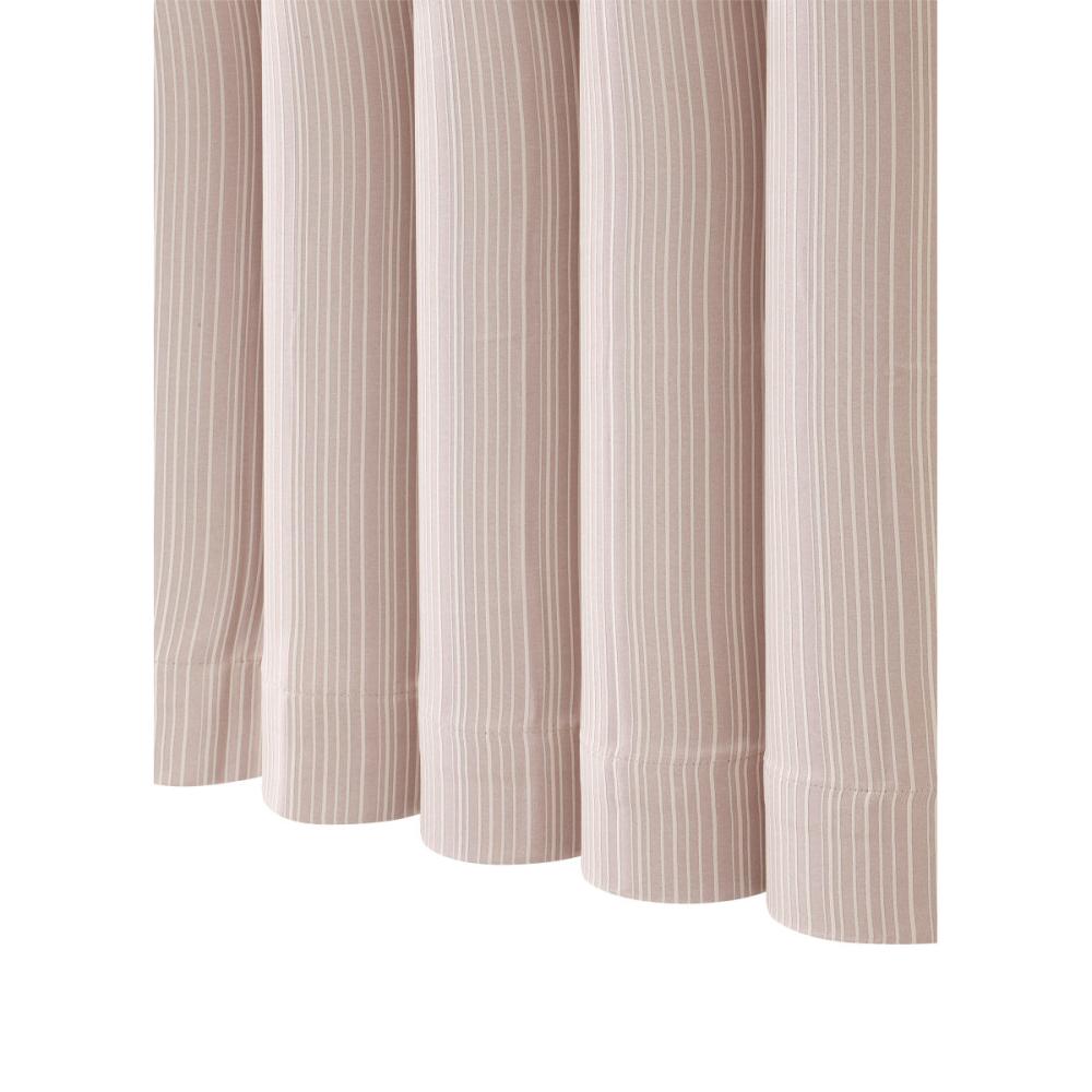 ドレープカーテン　ココモ　遮光性　ローズ　１００×１７８ｃｍ　２枚組