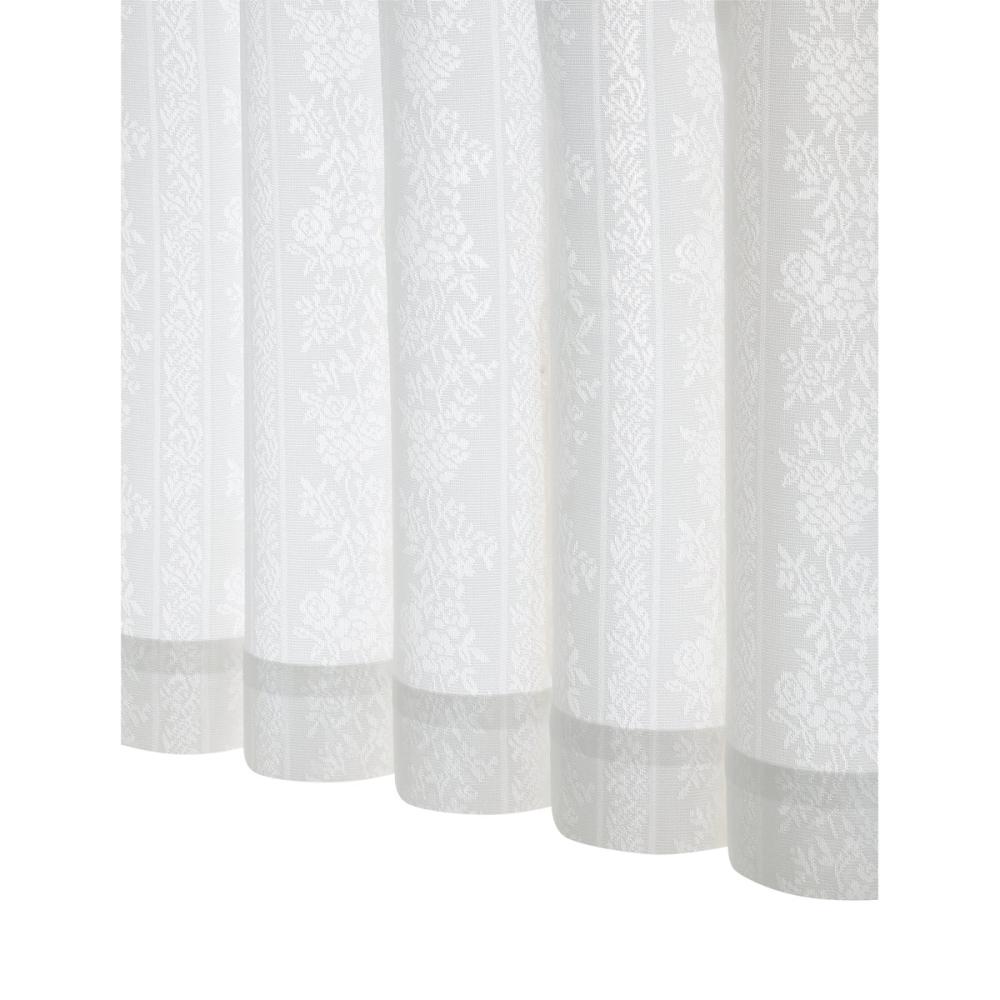 レースカーテン　エレンシア２　ＵＶカット　ホワイト　２００×２１３ｃｍ　１枚入り