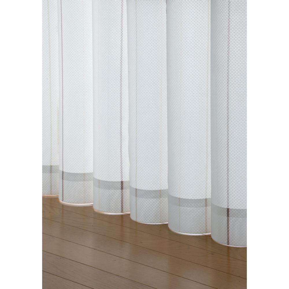 レースカーテン　エコマッチレース２　遮熱　ベージュ　１００×１９８　２枚組