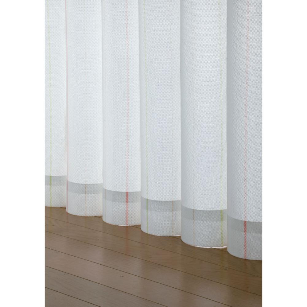 レースカーテン　エコマッチレース２　遮熱　ピンク　２００×１７６　１枚入り