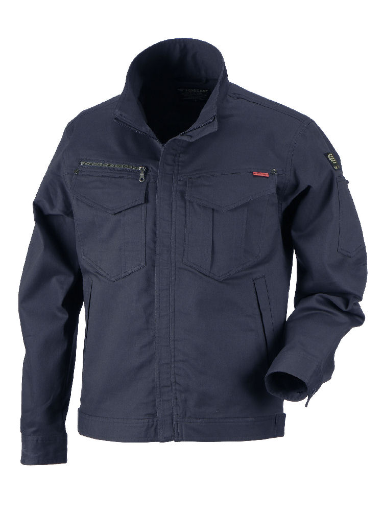 カジメイク　Ｔ／Ｃストレッチブルゾン　ネイビー　Ｍ　６７７０