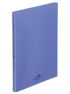 リヒト　クリヤーブックフラットＡ４　２０ポケット　青　Ｎ５０６１‐８
