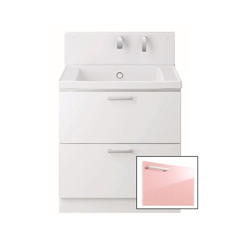 ＴＯＴＯ　洗面化粧台（ＫＺ）　間口７５０　２段引出　パナシェピンク　ＬＤＣＣ０７５ＢＣＧＧＧ１Ｐ