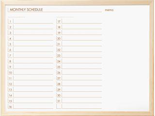 ウッドスケジュールボード　ＳＢＭ－Ｅ６２４７