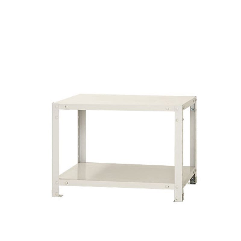 北島　スマートラック　ＮＳＴＲ－０３７　ホワイト　２段　キャスター無し