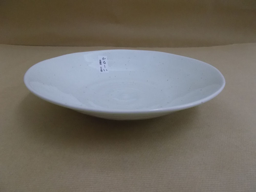軽量深皿　２２．５ｃｍ　粉引　美濃焼