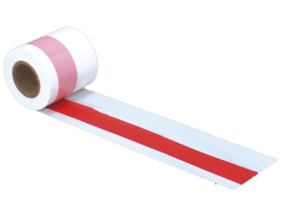 ササガワ　紅白テープ　５０ｍ巻　４０－３０８１
