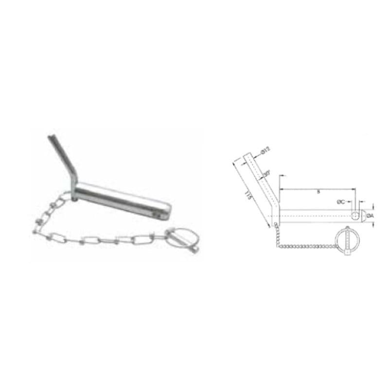 ＫＢＬ　ヒッチピン（チェーン、リンチピン付）　Ｂ２８１０