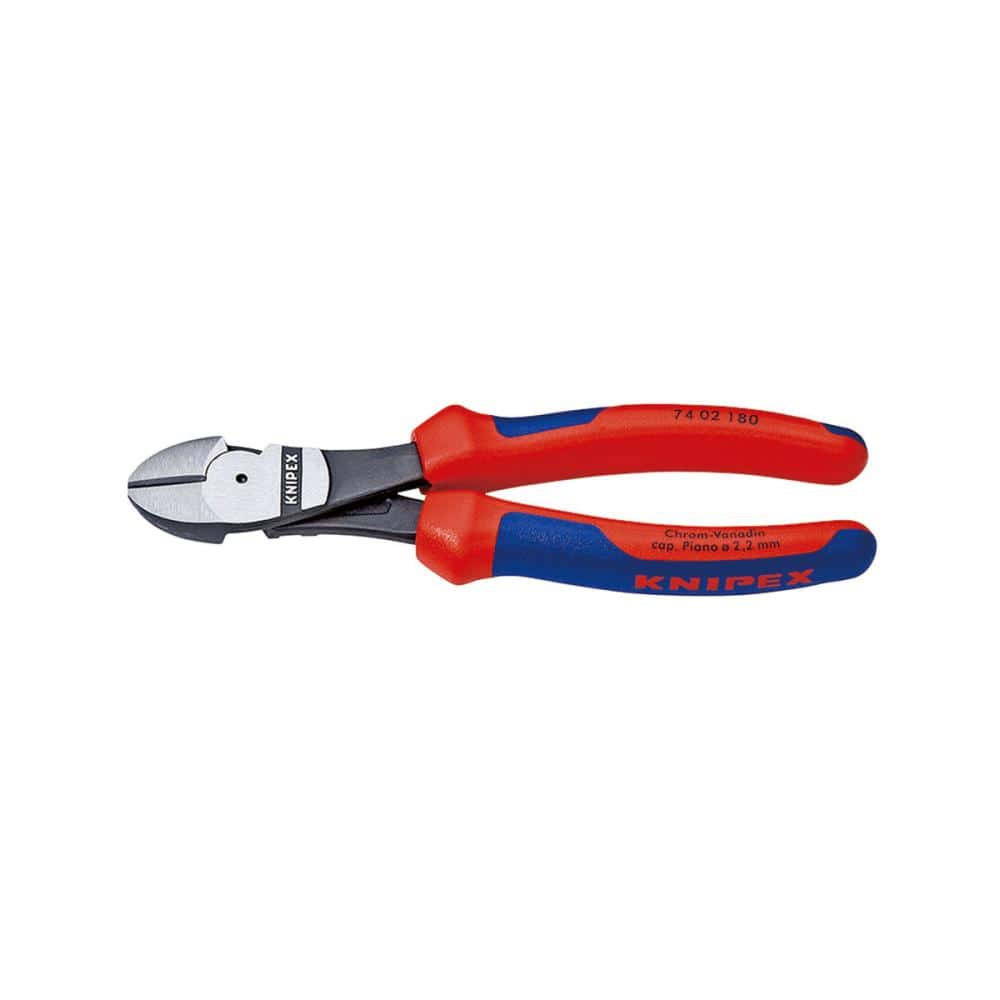 ＫＮＩＰＥＸ　強力型斜ニッパー（硬線用）　１８０ｍｍ　コンフォートハンドル　７４０２－１８０