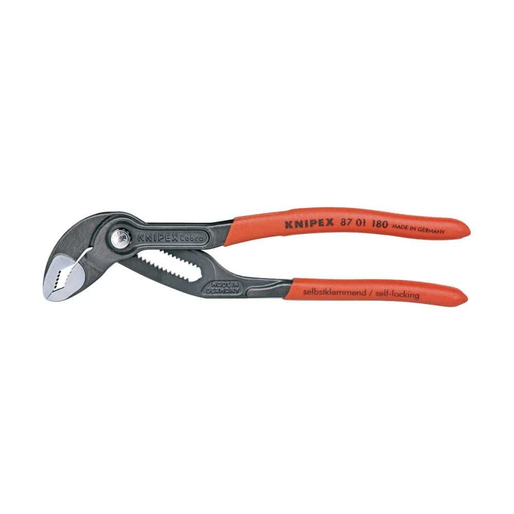 ＫＮＩＰＥＸ　コブラ　Ｃｏｂｒａ　ウォーターポンププライヤー　１８０ｍｍ　　８７０１－１８０ＳＢ