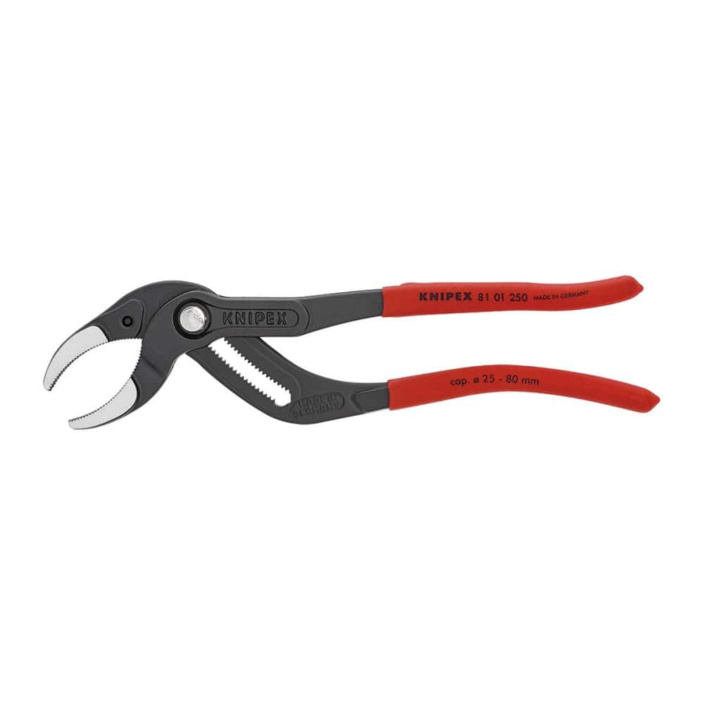 ＫＮＩＰＥＸ　パイププライヤー（直径２５－８０ｍｍ）２５０ｍｍ　プラスチックハンドル　８１０１－２５０