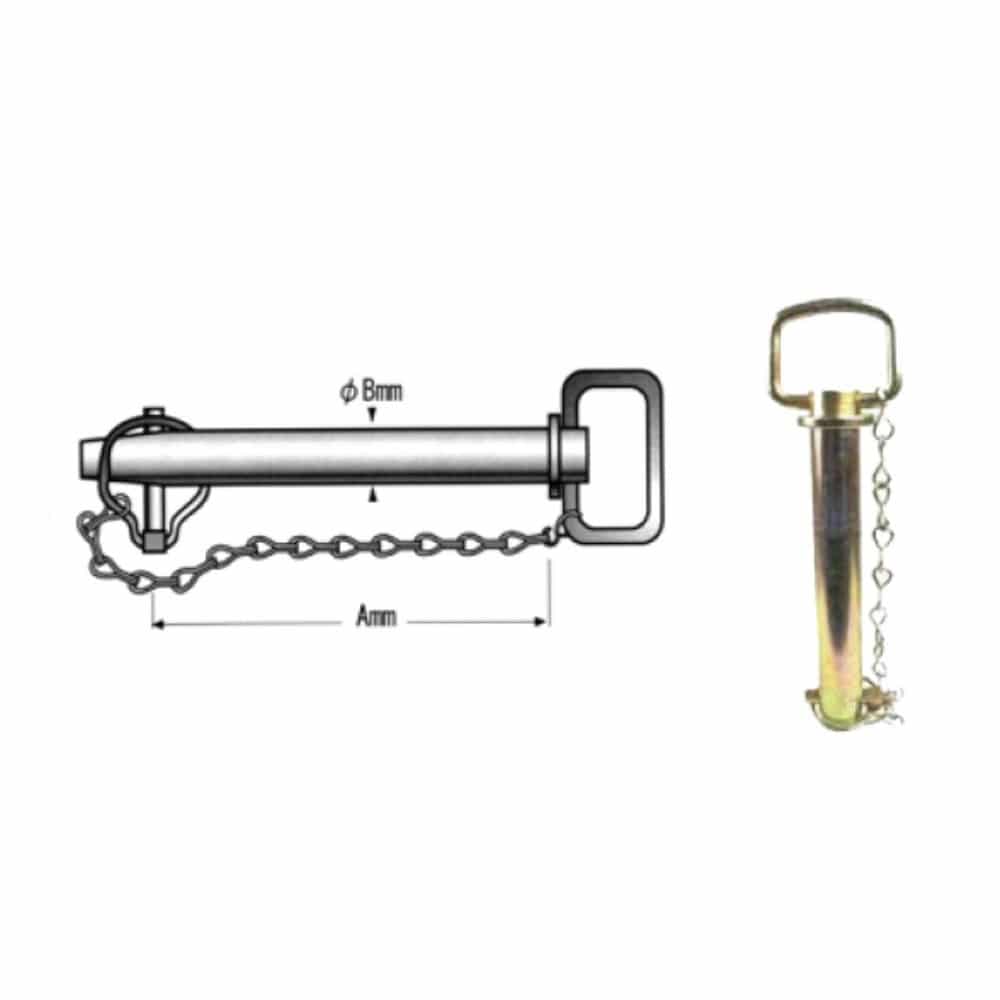 ＫＢＬ　ヒッチピン（チェーン、リンチピン付）　Ｋ４０５