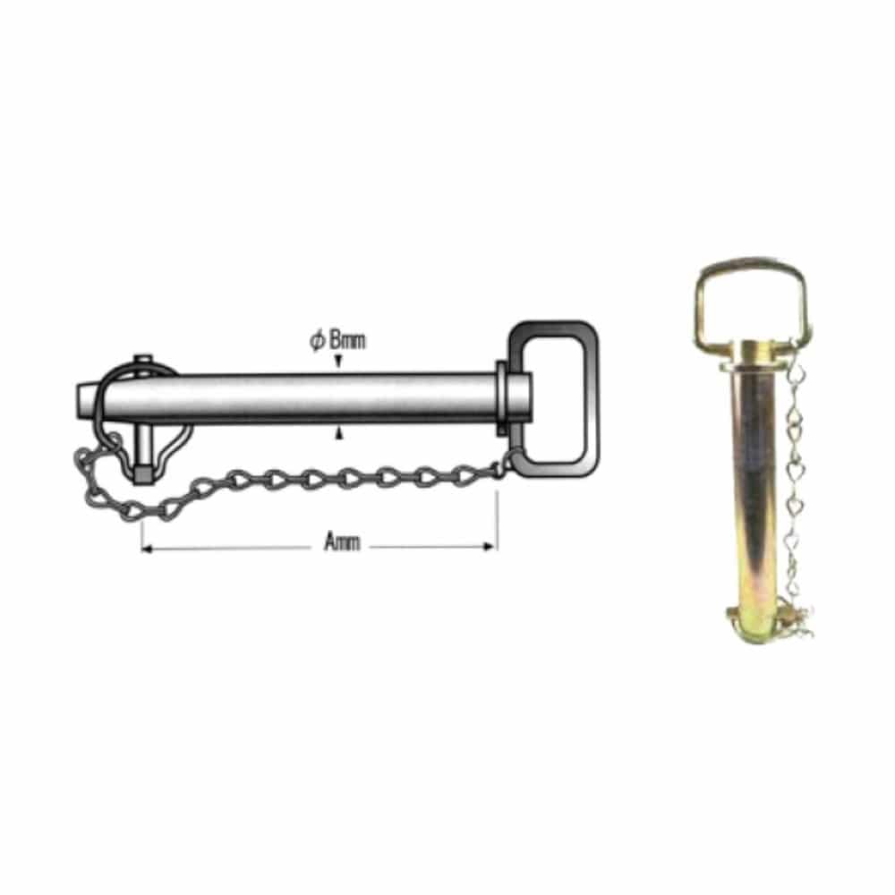 ＫＢＬ　ヒッチピン（チェーン、リンチピン付）　Ｋ４１０