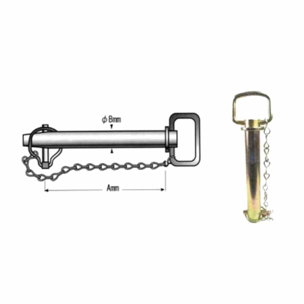 ＫＢＬ　ヒッチピン（チェーン、リンチピン付）　Ｋ４１２