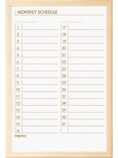 ウッドスケジュールボード　ＳＢＭ－Ｅ４７３２