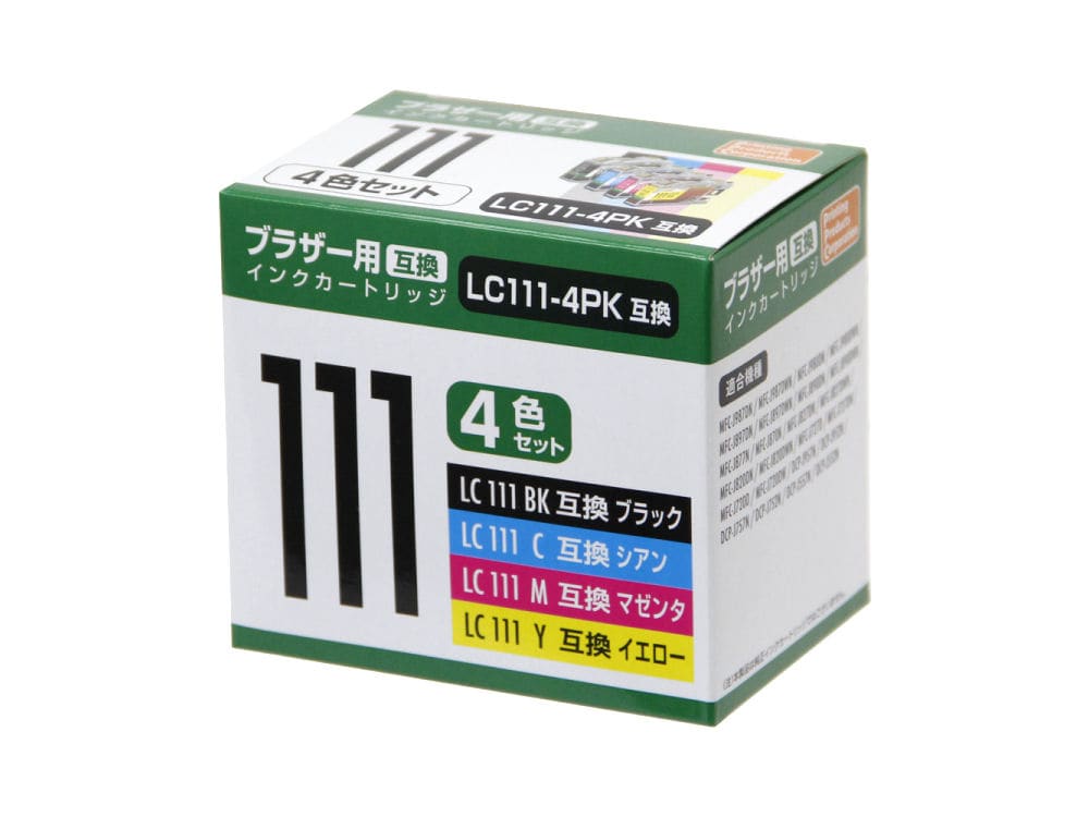 ブラザー　互換インク１１１　４Ｐ　ＰＰＢＬＣ１１１４Ｐ