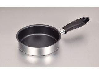 コンパクト２層鋼　ふっ素加工フライパン　１４ｃｍ