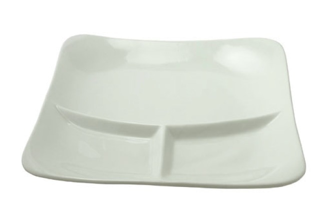 陶磁器製スクエアランチプレート２２ｃｍ