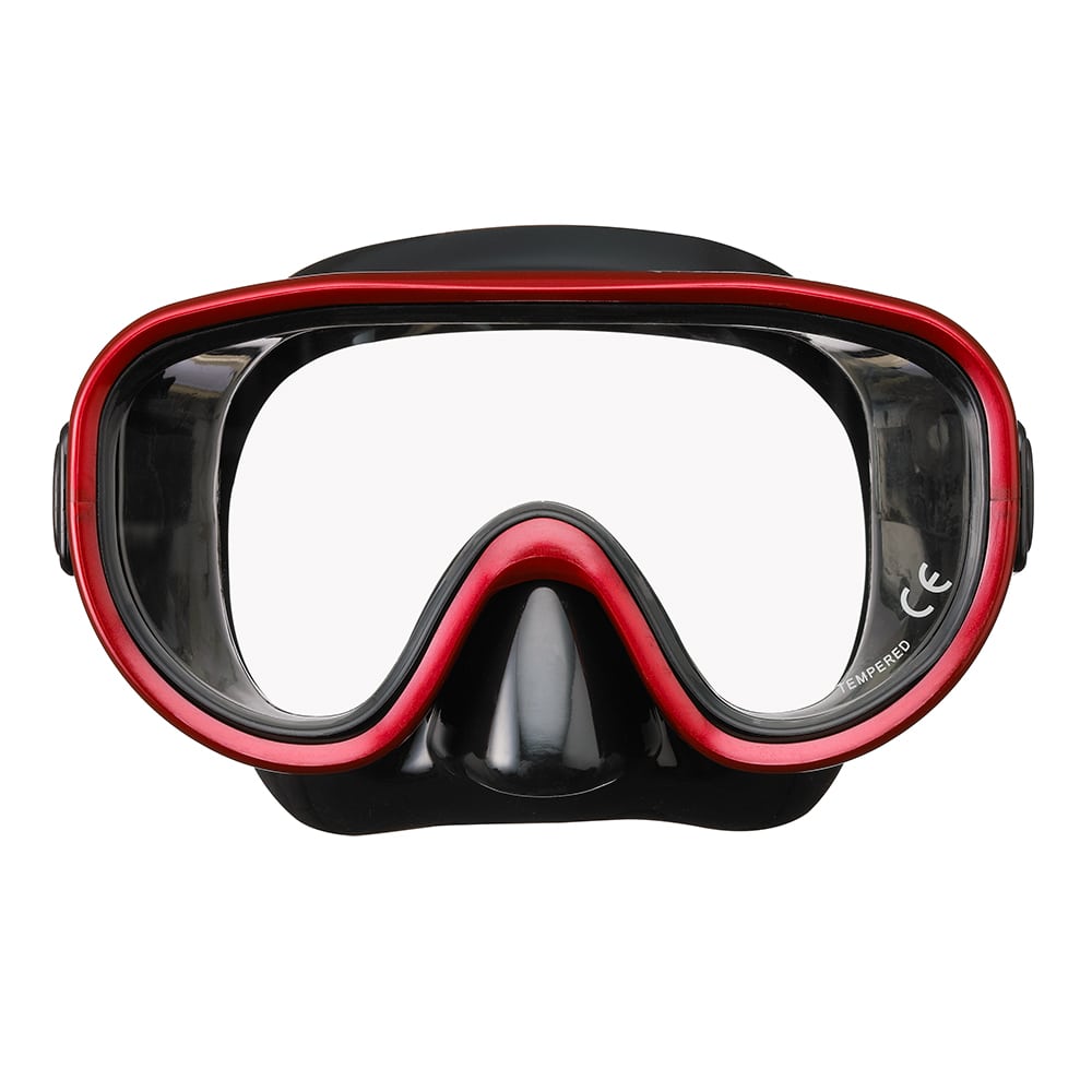 リーフツアラー　スノーケリング用１眼マスク　メタリックダークレッド　ＭＲ１１Ｚ