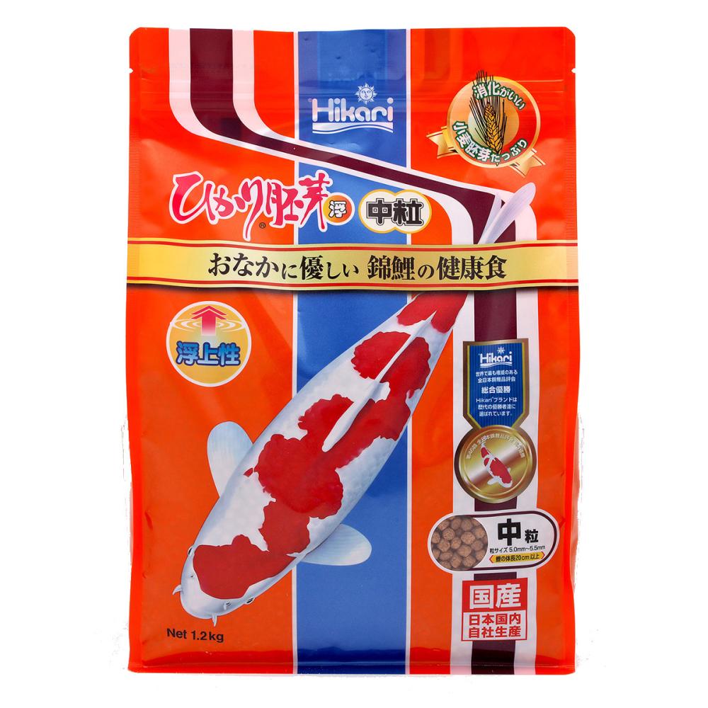 キョーリン　ひかり　胚芽　浮上　錦鯉用　中粒　１．２ｋｇ