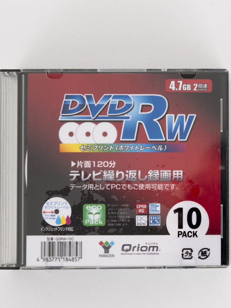 ＹＡＭＡＺＥＮ（山善）　Ｑｒｉｏｍ　ＤＶＤ－ＲＷ　１０枚パック