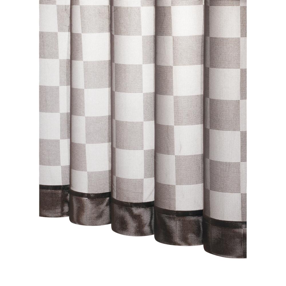 レースカーテン　ロック２　ミラーレース　ブラウン　１００×１９８ｃｍ　２枚組