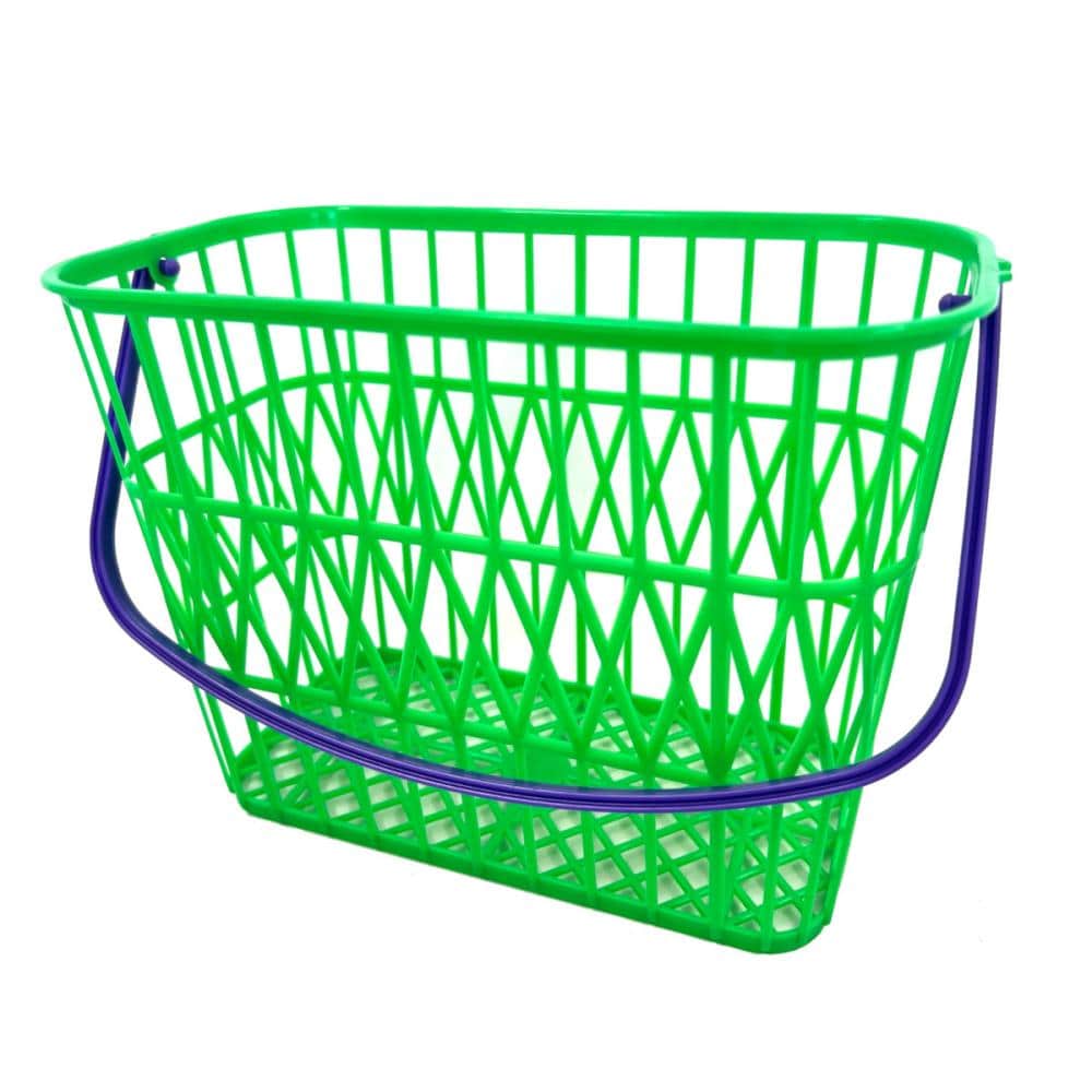 角ブドウカゴ　Ｌ　取手紫