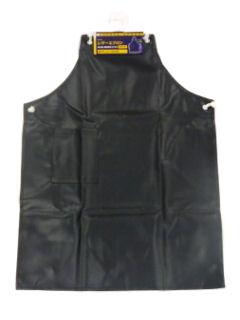 ビニールレザーエプロン　ブラック