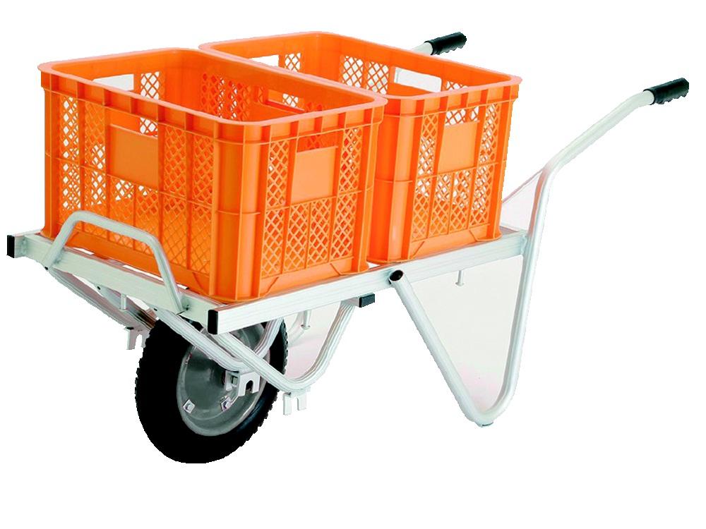 １輪にも２輪にもなるコンテナカー　２コン１輪