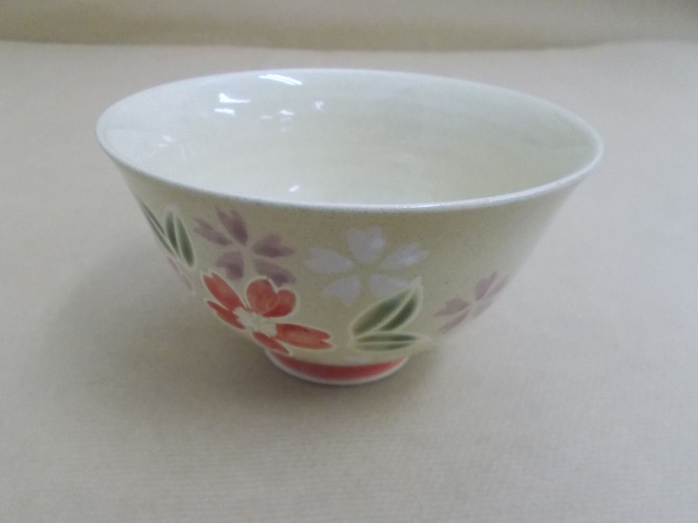 【有田焼】飯椀　楽園　赤