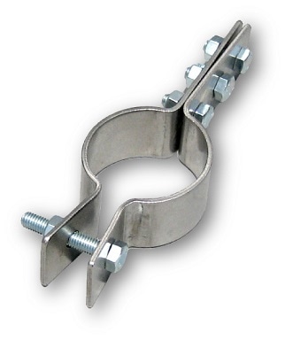 カーブミラー用　ステンレス製支柱取付金具　５０径用