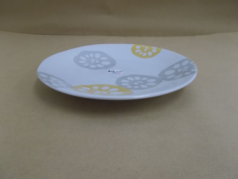 軽量皿　レンコン黄　２３．５ｃｍ