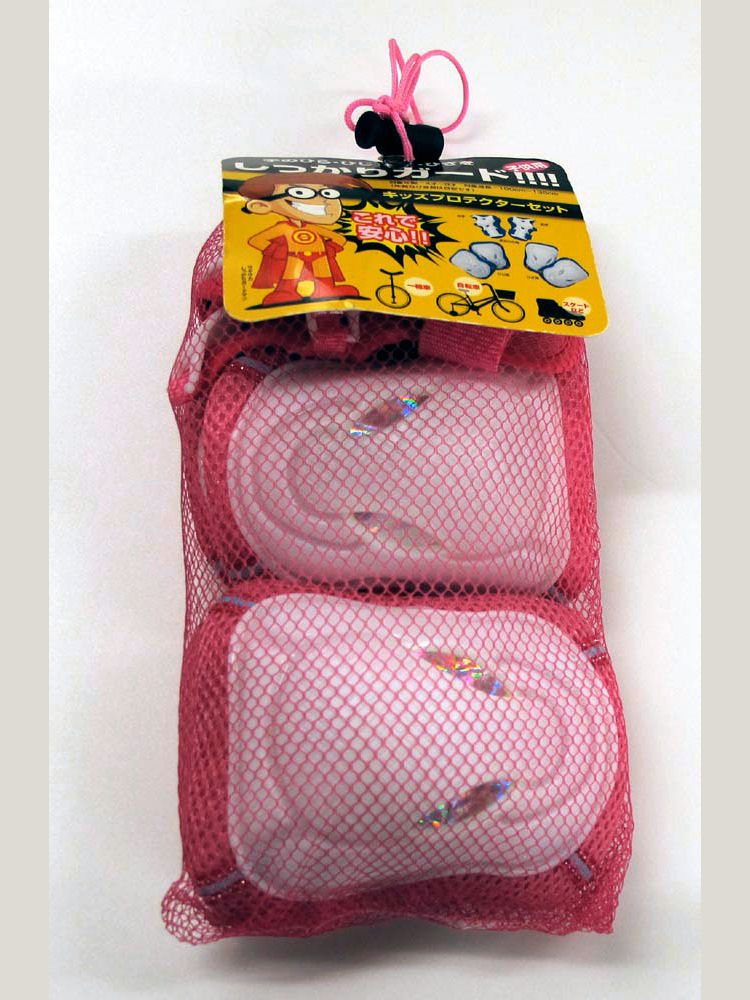 キッズプロテクターセット　４－９歳ピンク　４６２０７