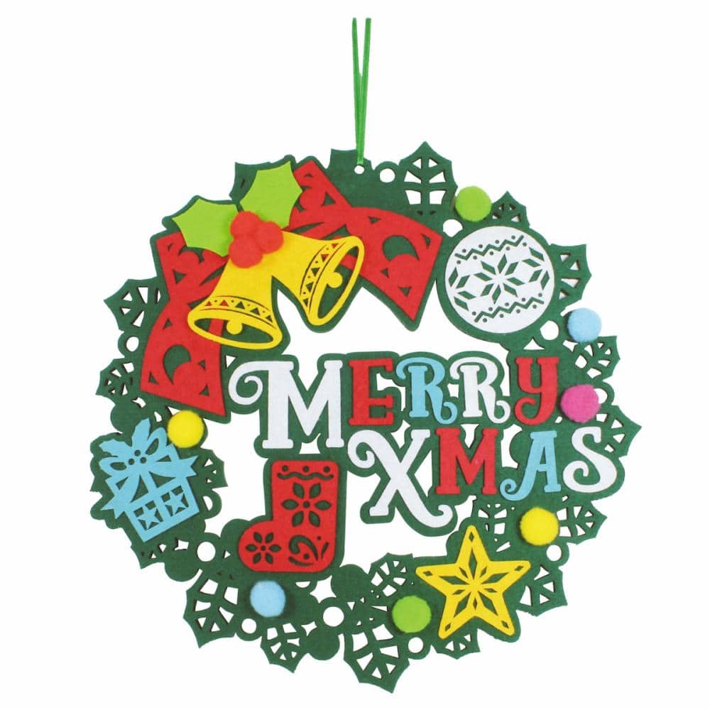 東京ローソク　クリスマス　フェルトリース　メリークリスマス