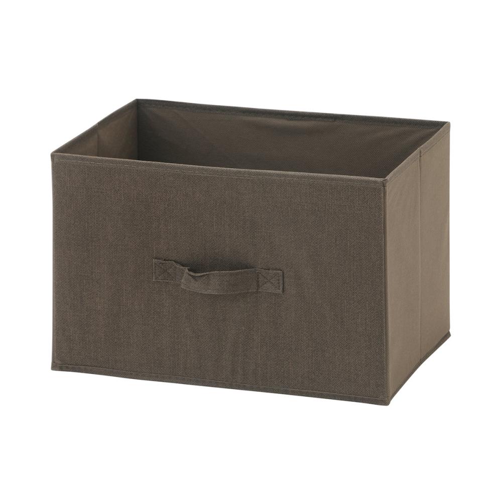 収納ボックス３個組　カラーボックスタイプ　ブラウン