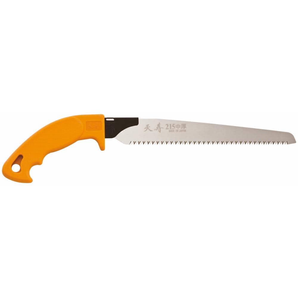 天寿　鞘付き剪定鋸　中厚　２１５ｍｍ