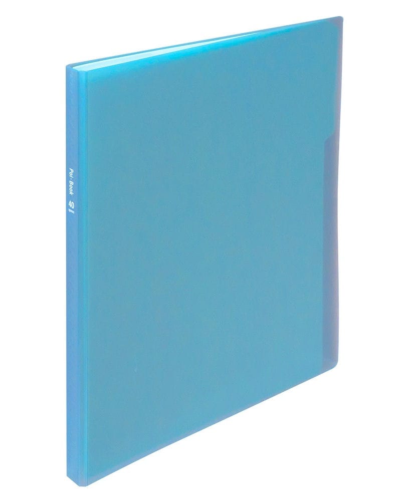 ナカバヤシ　クリアホルダーポイブック　２０ポケット　ブルー　ＣＢ５０３６Ｂ