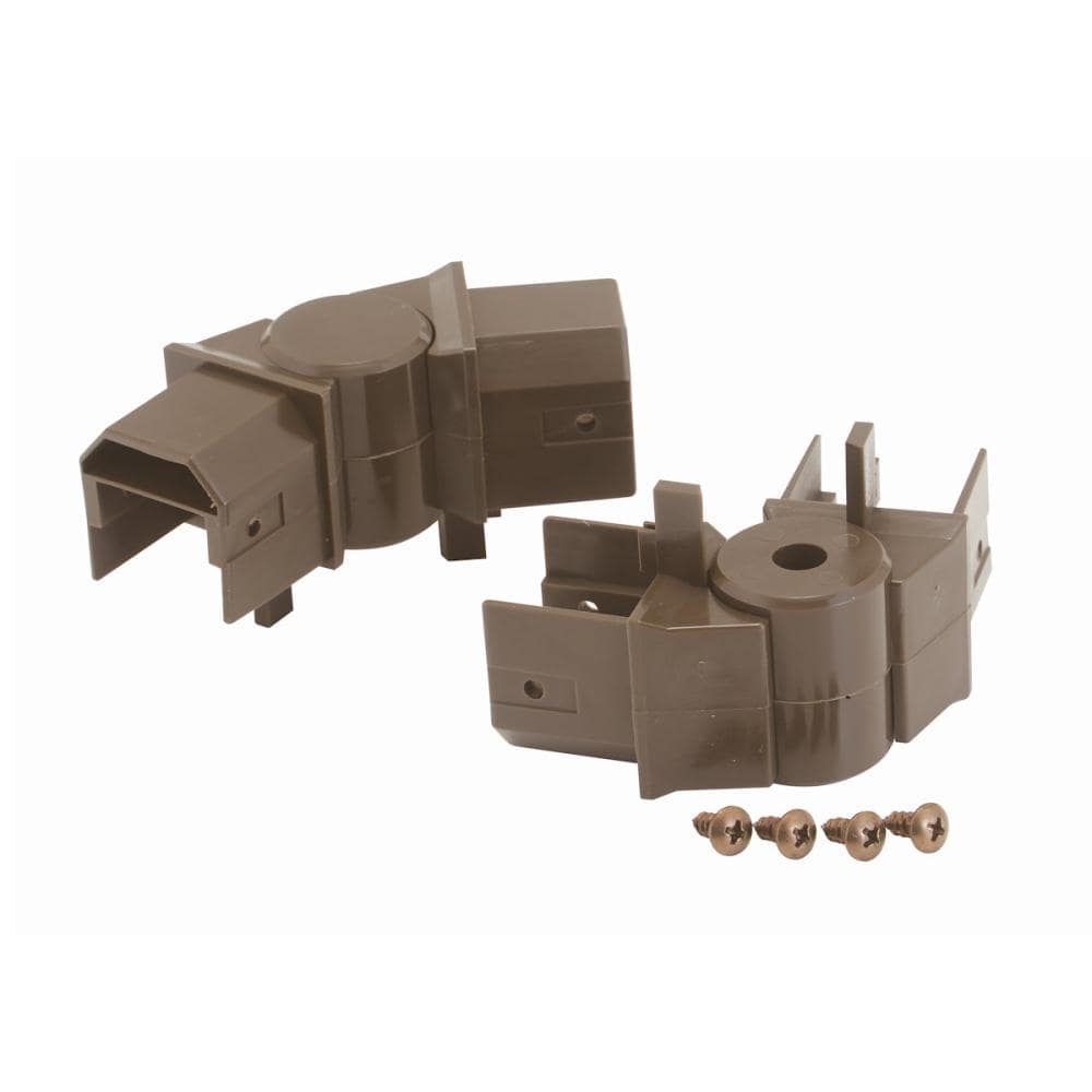 ＬＩＸＩＬ　アルミ　縦格子フェンス　コーナー継手　ブロンズ　２個入り