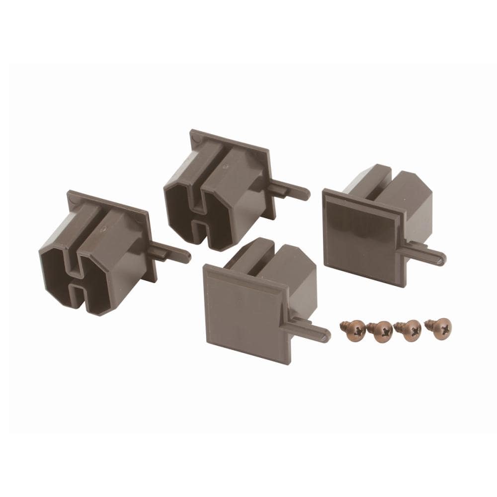 ＬＩＸＩＬ　アルミ　縦格子フェンス　端部キャップ　ブラウン　４個入り