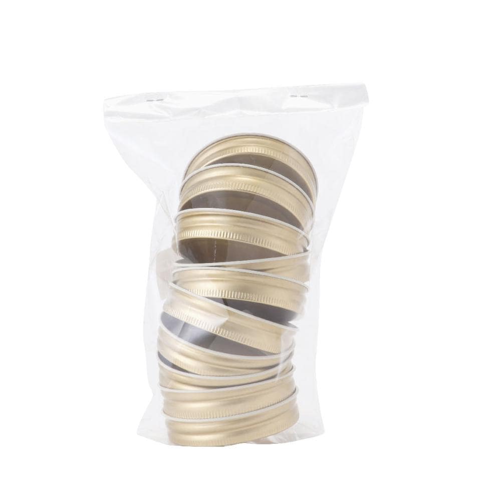 外山産業　保存瓶用替キャップ　ゴールド　１０個入り