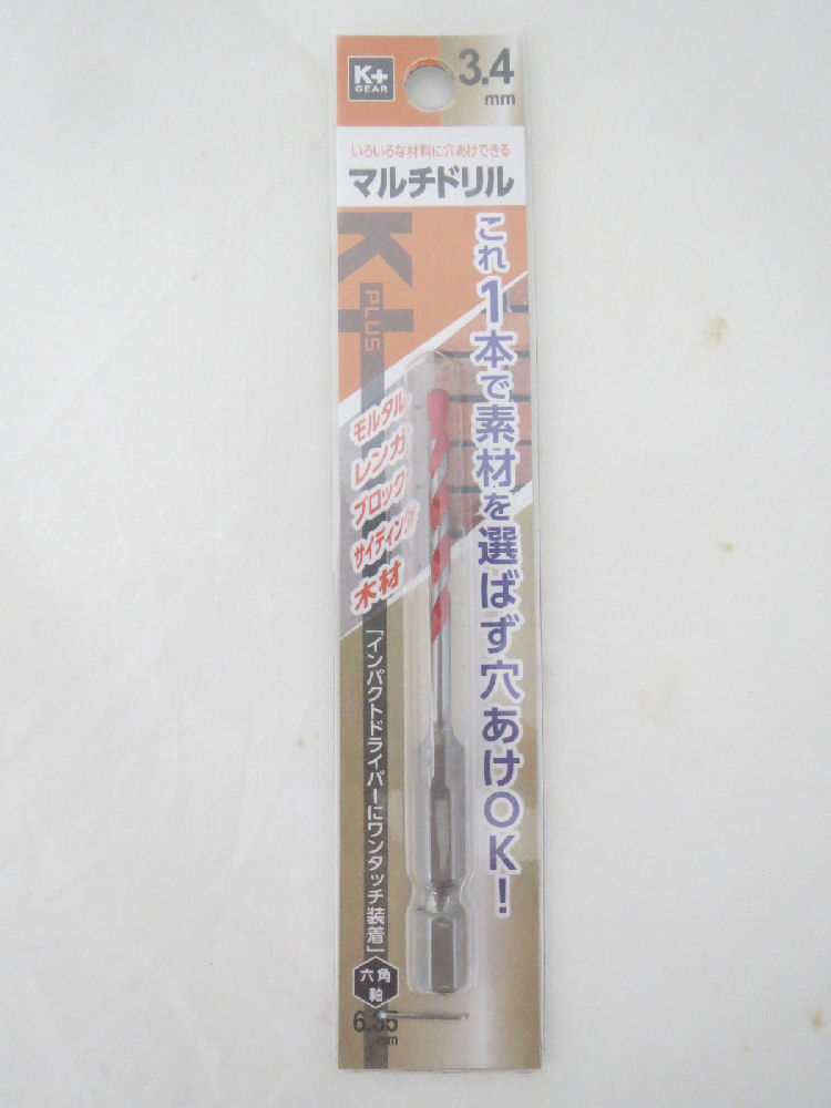Ｋ＋マルチドリル　３．４ｍｍ×９０