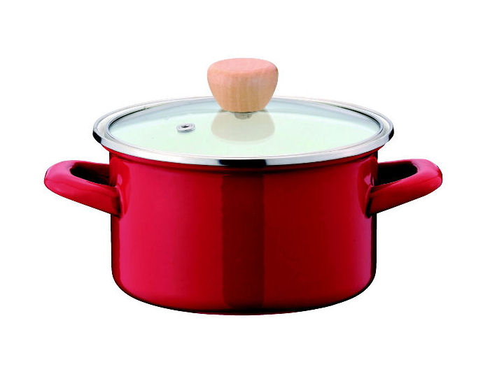 プチクック　ホーロークックポット１５ｃｍ　レッド