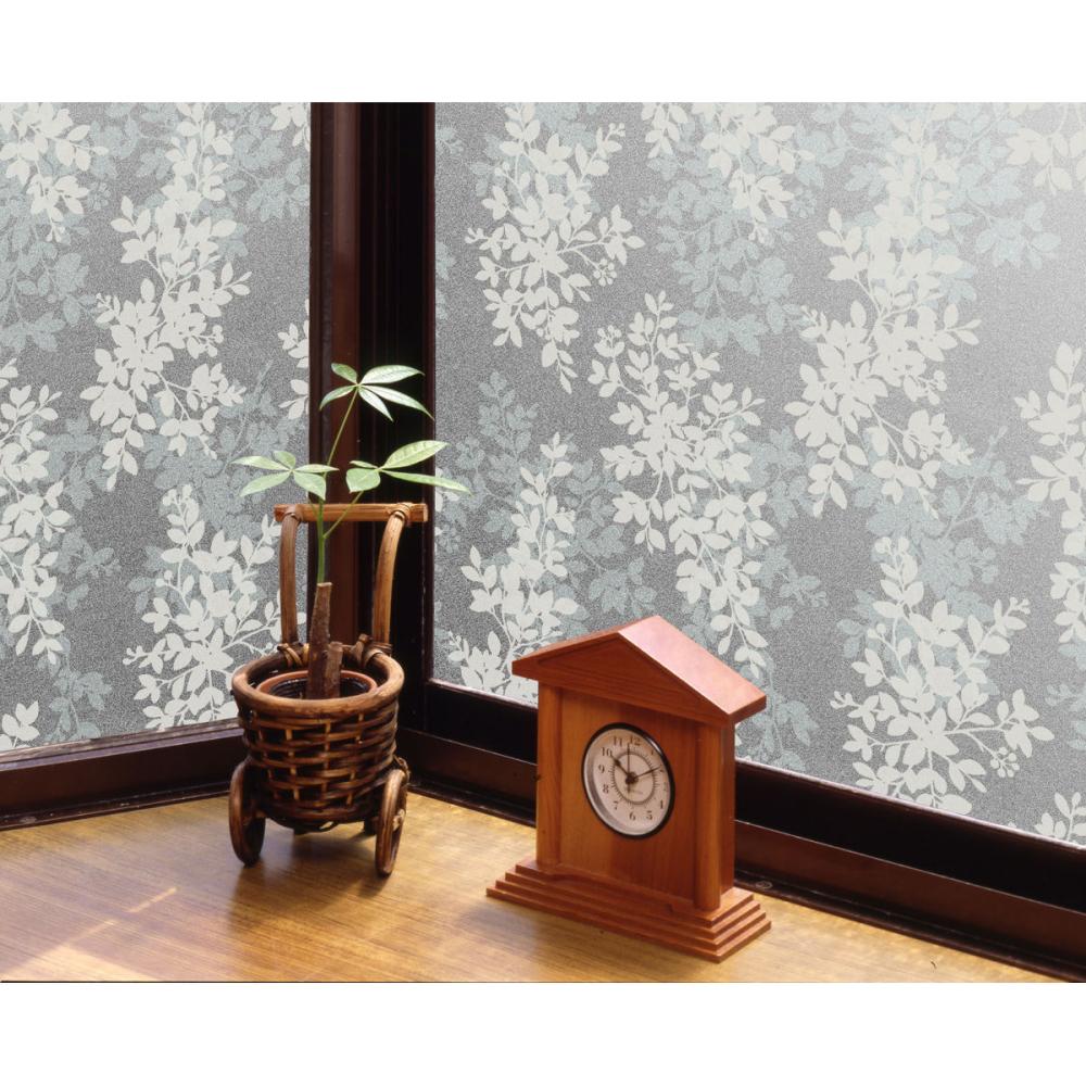 明和グラビア　窓飾りシート　ホワイトリーフ　ＧＤＰ－４６３１　４６×９０ｃｍ