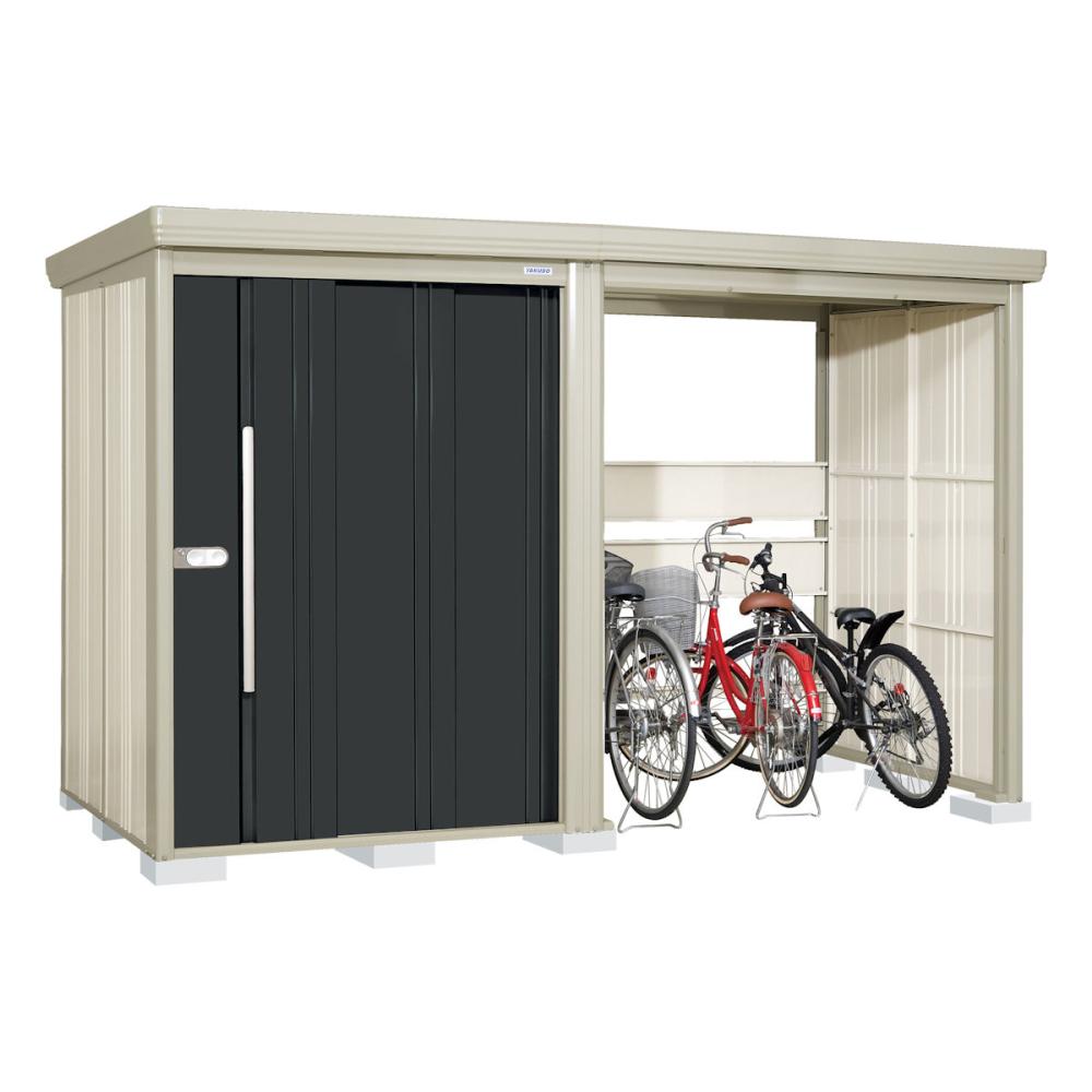 タクボ物置　Ｍｒ．ストックマン　プラスアルファ　間口３３５×奥行１５９ｃｍ　駐輪部間口１８３ｃｍ　多雪型・標準屋根　ムーンホワイト　ＴＰ－Ｓ３３Ｒ１５Ｗ